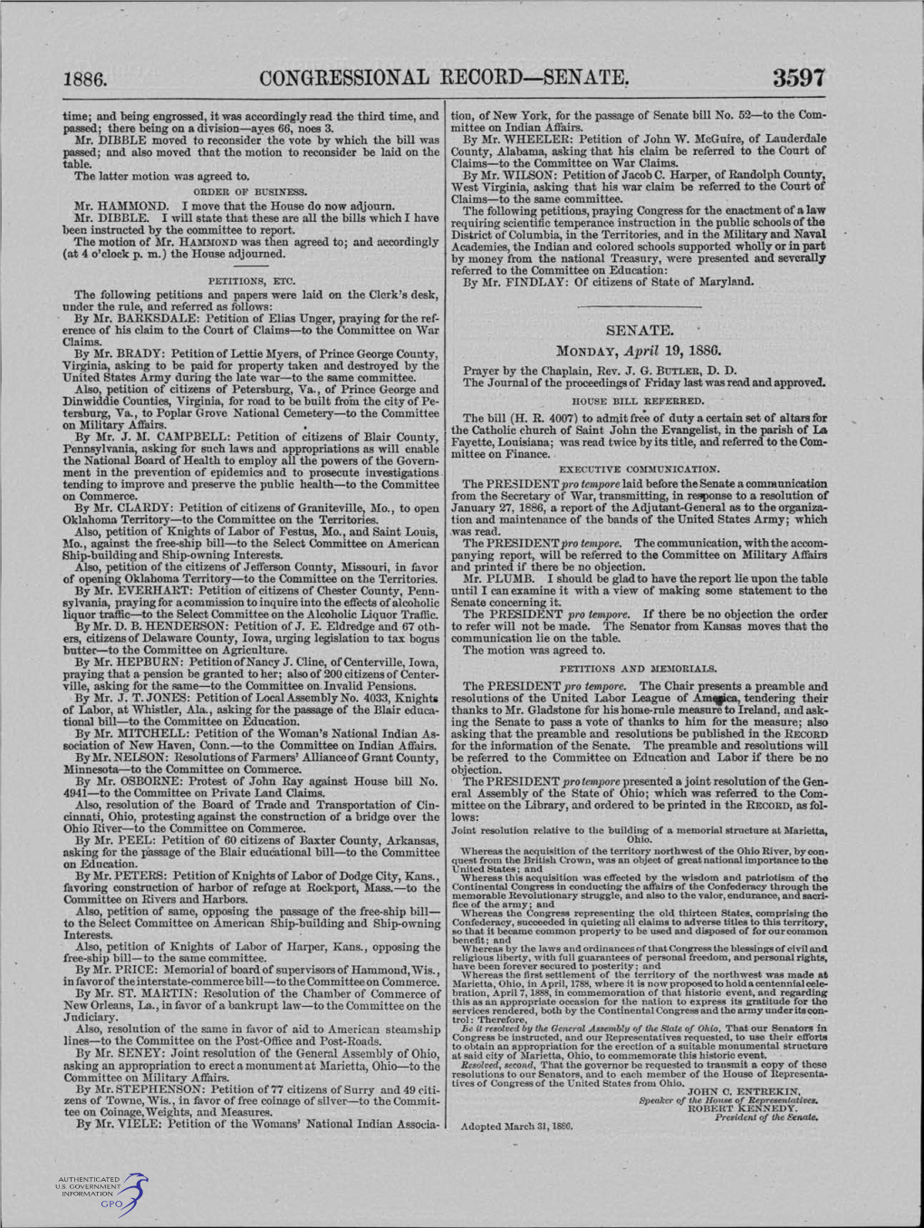 Congressional Record-Senate! 3597
