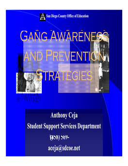 Gang Awareness Presentation