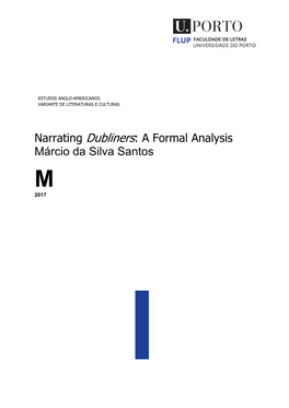 Narrating Dubliners: a Formal Analysis Márcio Da Silva Santos