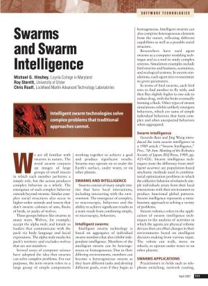 Swarms and Swarm Intelligence