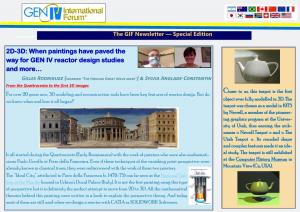 2D-3D: When Paintings Have Paved the Way for GEN IV Reactor Design Studies and More…