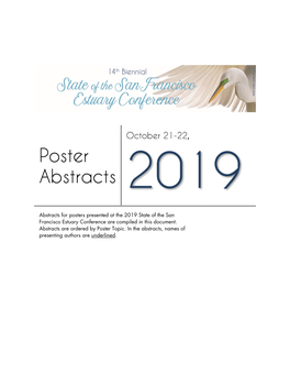 Poster Abstracts 2019