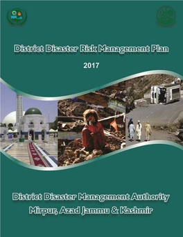 Mirpur District Disaster Risk Management Plan