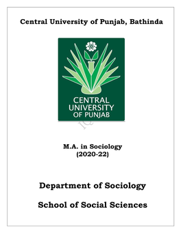 M.A. Sociology