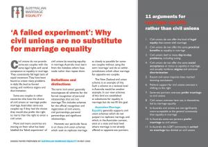 'A Failed Experiment': Why Civil Unions Are No Substitute for Marriage Equality