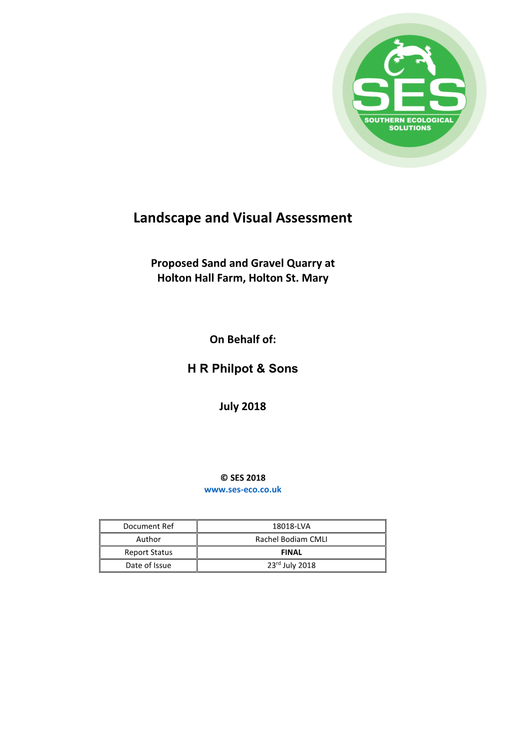 Landscape and Visual Assessment