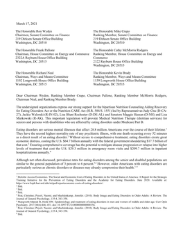 Nutrition Counseling Aiding Recovery for Eating Disorders Act Or the Nutrition CARE Act (H.R