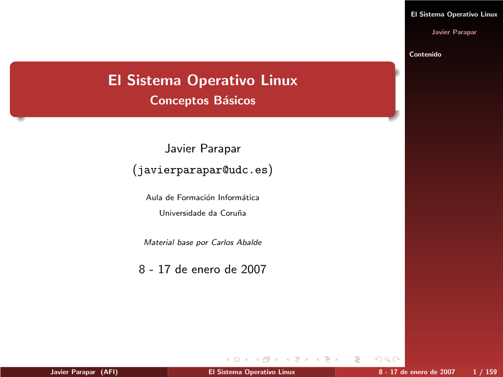 El Sistema Operativo Linux