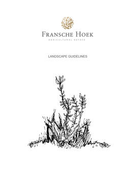 Landscape Guidelines