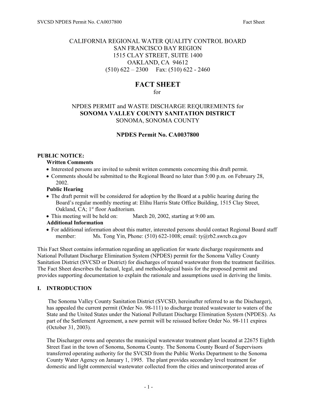 California Regional Water Quality Control Board s54