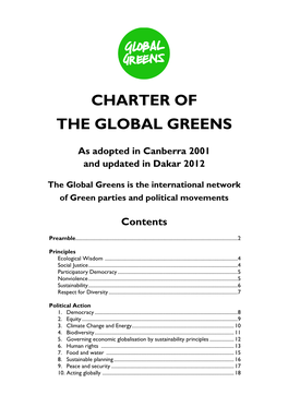 Charter of the Global Greens