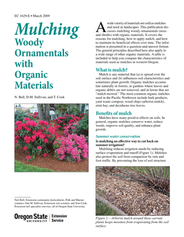 Mulching Woody Ornamentals with Organic Materials