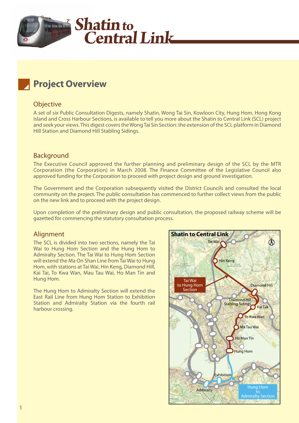 Wong Tai Sin Section: the Extension of the SCL Platform in Diamond Hill Station and Diamond Hill Stabling Sidings