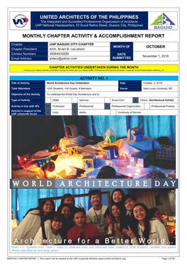 United Architects of the Philippines Monthly