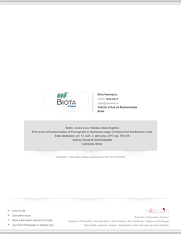 Redalyc.First Record of Endoparasitism of Pycnogonida in Hydrozoan