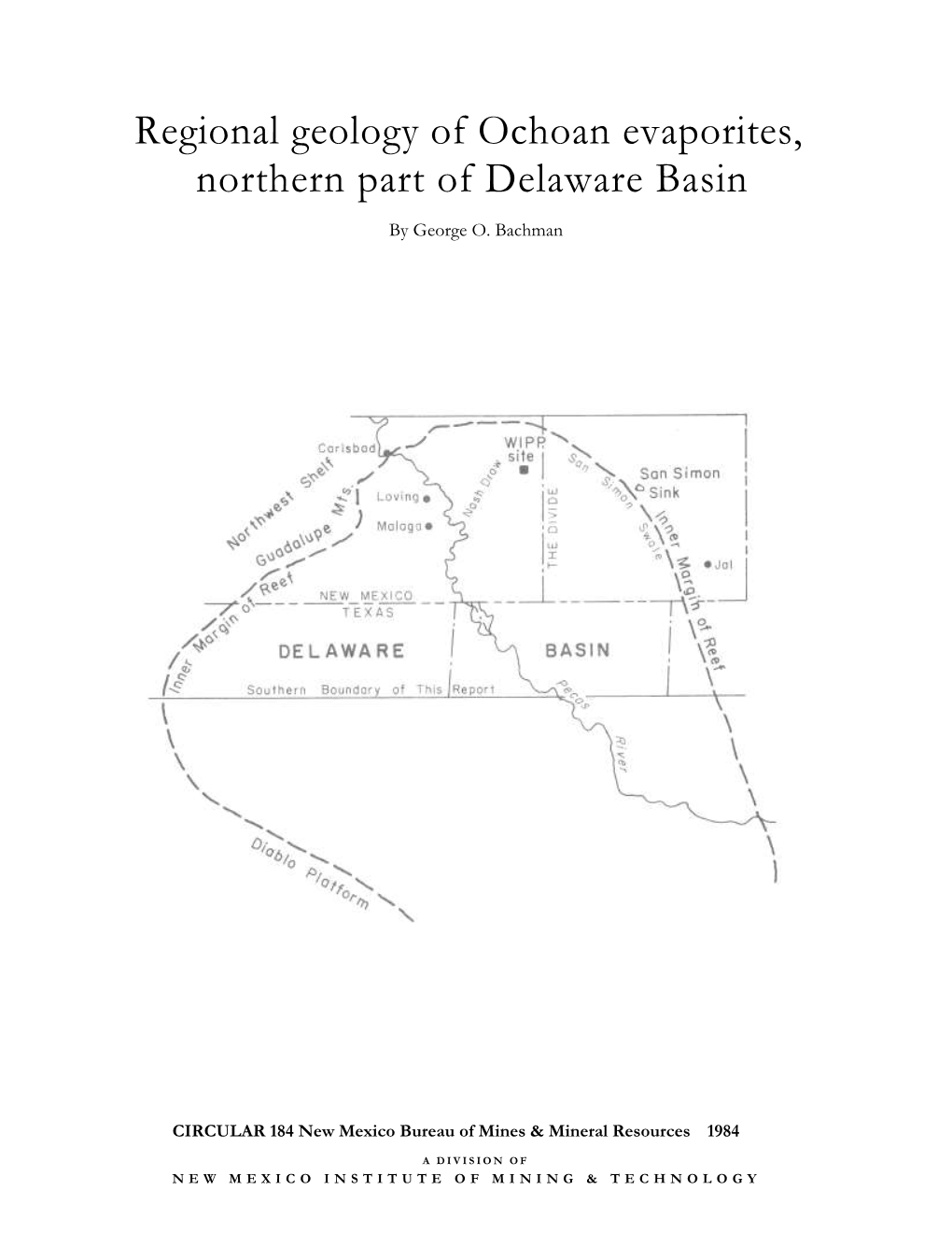 Regional Geology of Ochoan Evaporites, Northern Delaware Basin