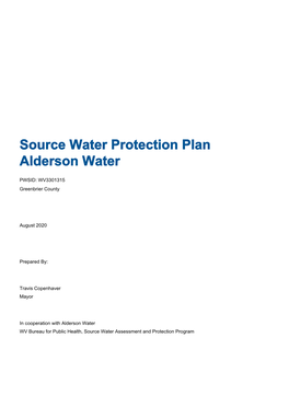 2019 Source Water Protection Program