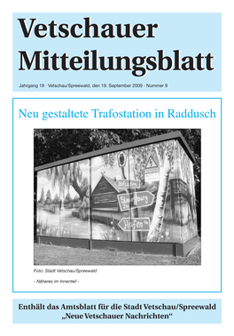 Neu Gestaltete Trafostation in Raddusch