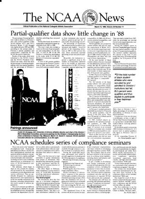 THE NCAA NEWS/March 15,1989