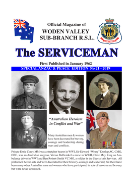 The Serviceman ANZAC and Peace Ceremony