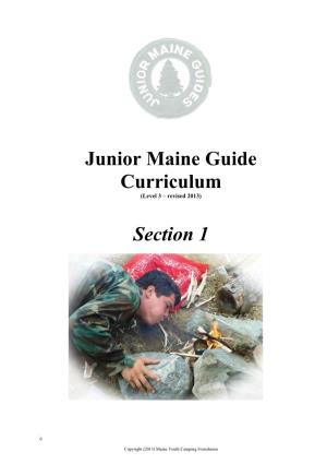 Junior Maine Guide Program