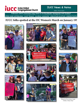 IUCC News & Notes February 2019