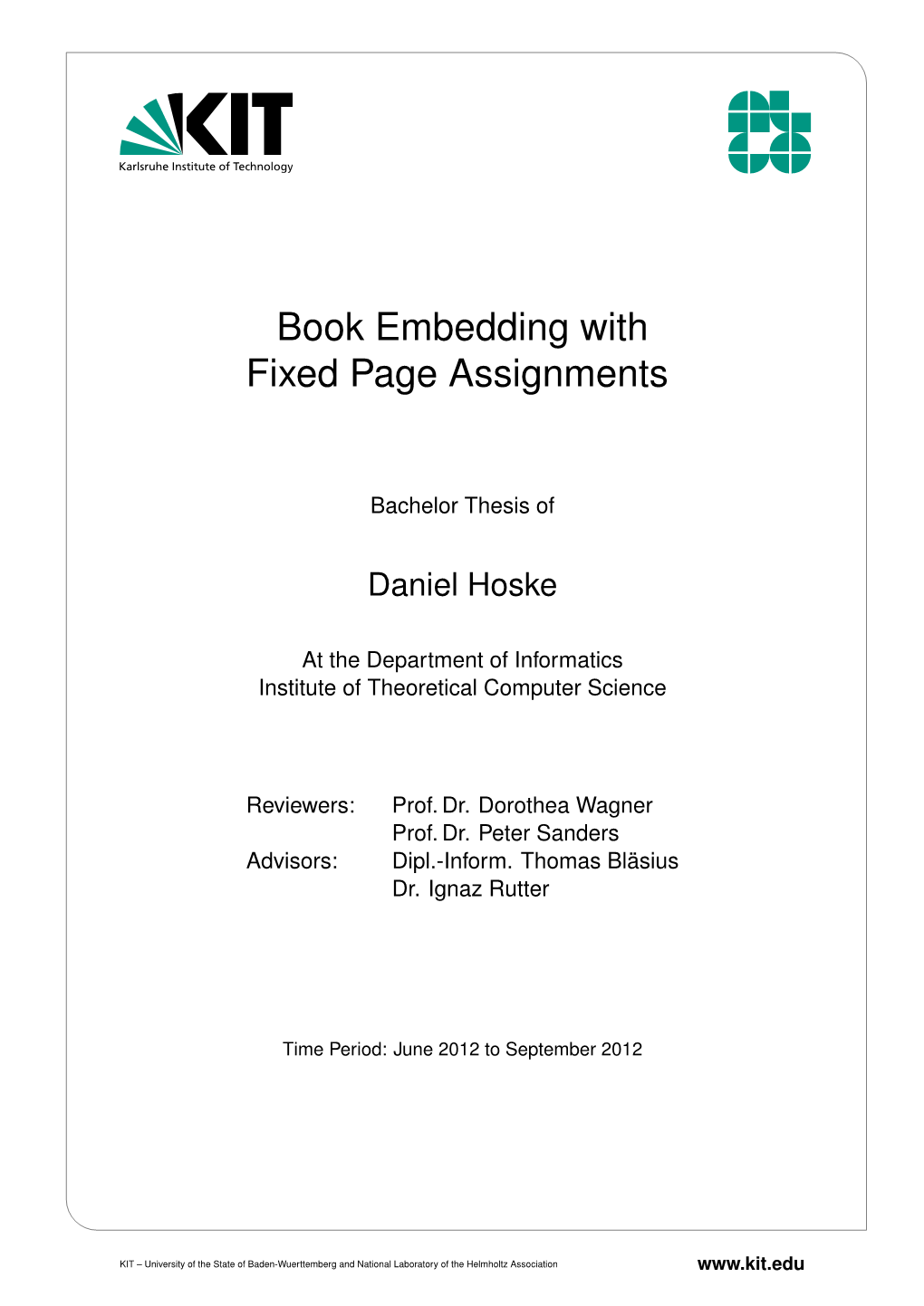 Book Embedding with Fixed Page Assignments