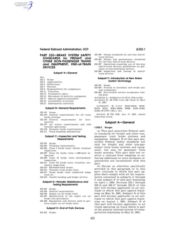 PART 232—BRAKE SYSTEM SAFETY STANDARDS for FREIGHT and OTHER NON-PASSENGER TRAINS and EQUIPMENT