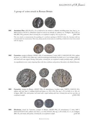 A Group of Coins Struck in Roman Britain