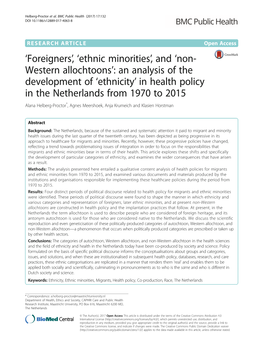 'Ethnic Minorities'