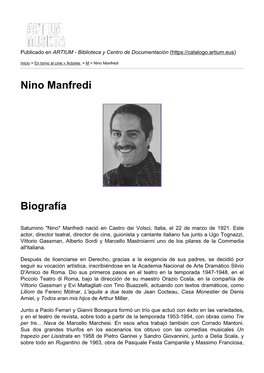 Nino Manfredi Biografía