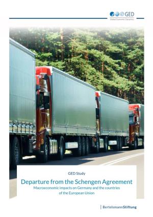 Departure from the Schengen Agreement Macroeconomic Impacts on Germany and the Countries of the European Union