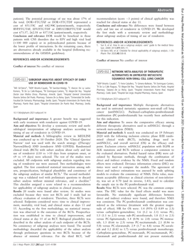 2SPD-032 Network Meta-Analysis of Therapeutic Alternatives in Untreated