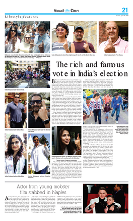 The Rich and Famous Vote in India's Election