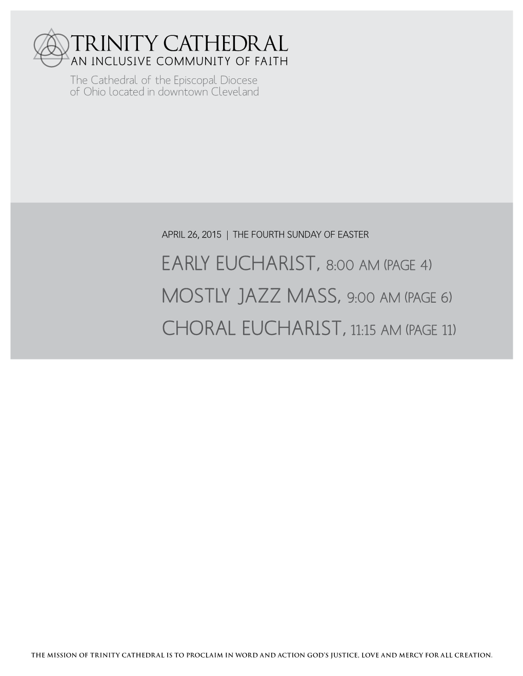 Choral Eucharist, 11:15 Am (Page 11)