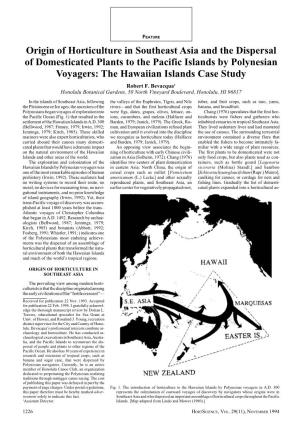 The Hawaiian Islands Case Study Robert F