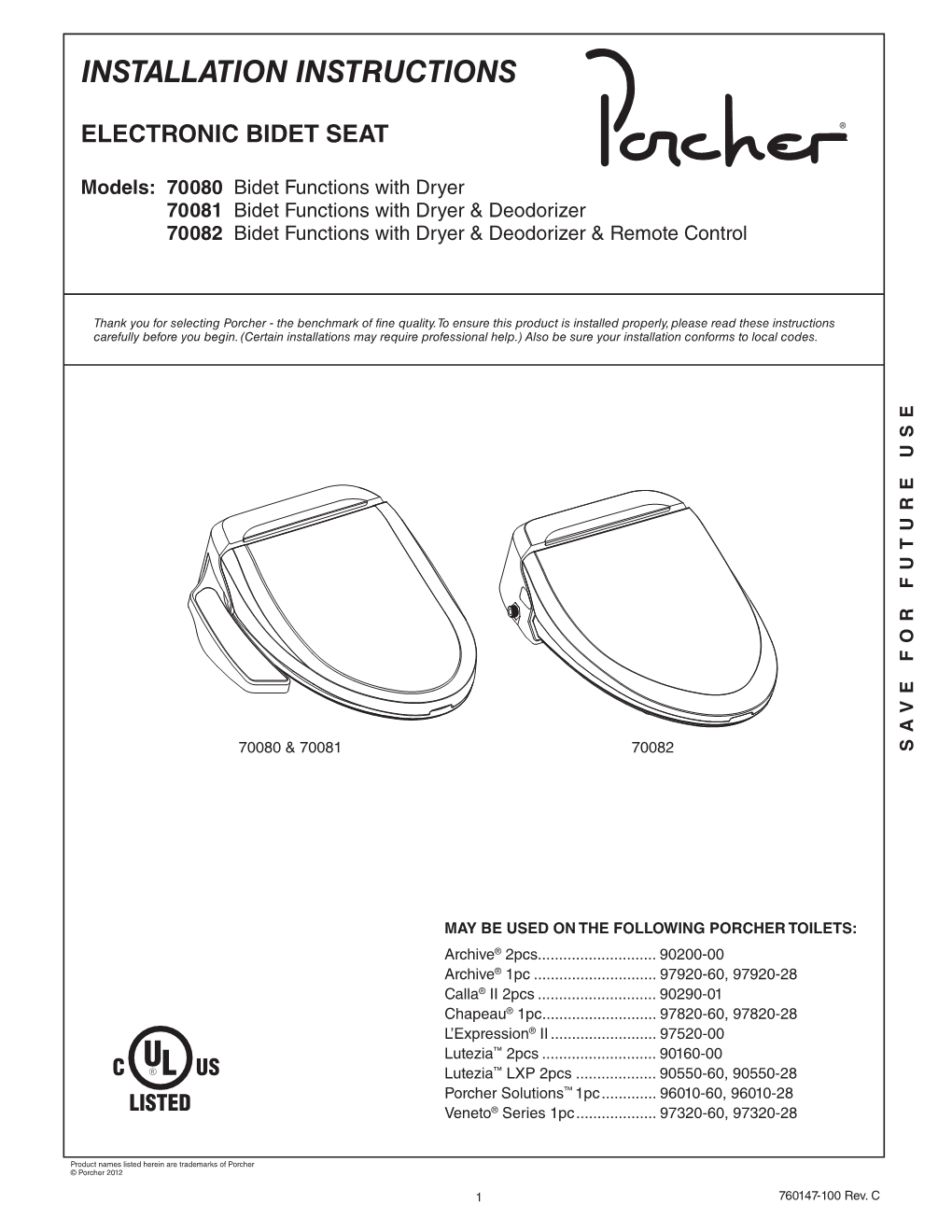 Installation Instructions