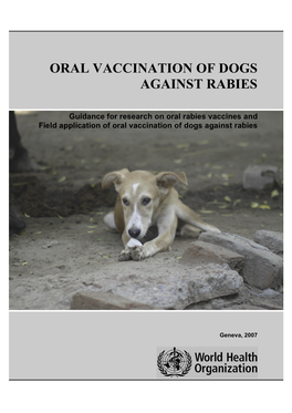 Oral Vaccination of Dogs Against Rabies