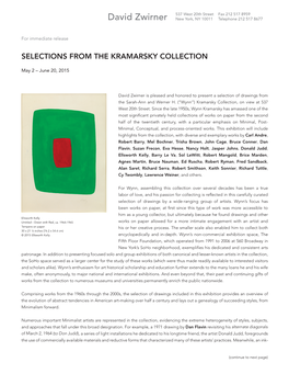 Selections from the Kramarsky Collection