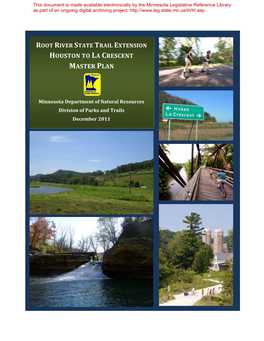 Root River State Trail Extension Master Plan