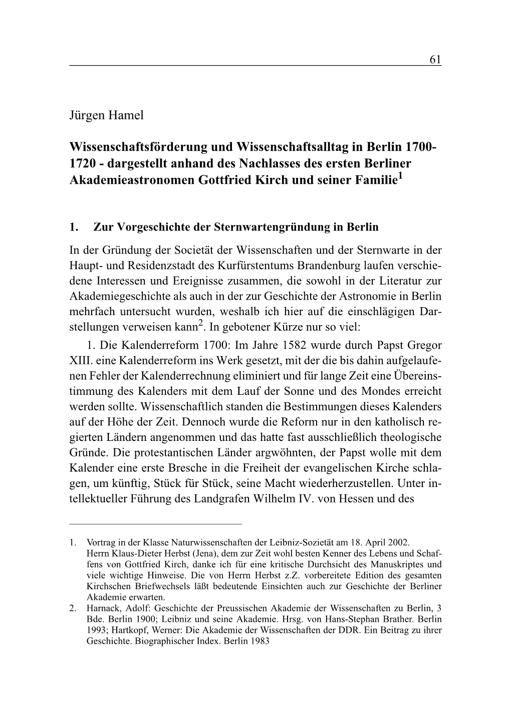 Jürgen Hamel Wissenschaftsförderung Und