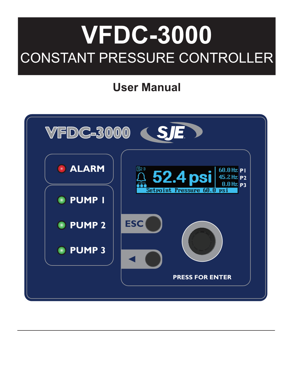 Vfdc-3000 Constant Pressure Controller