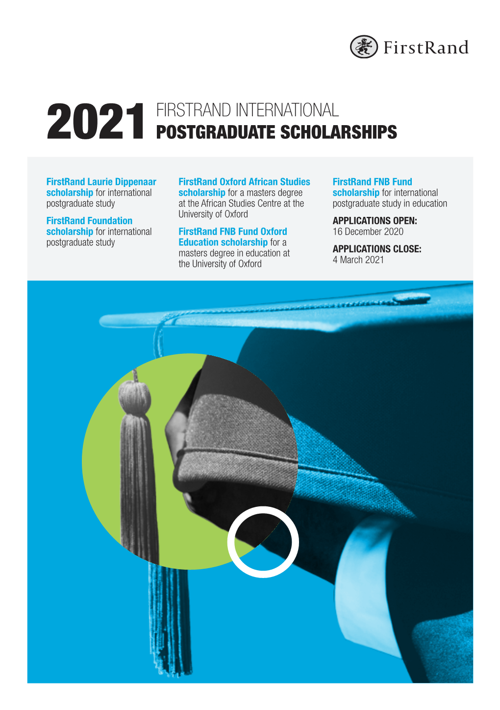 2021 Postgraduate Scholarships