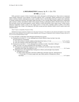Potamogeton (PDF)