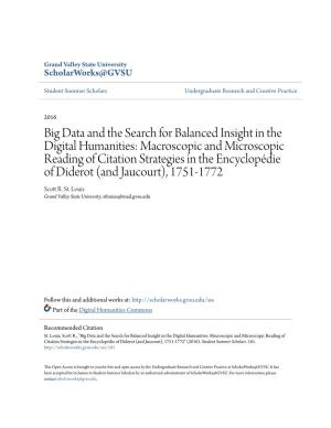 Big Data and the Search for Balanced Insight In