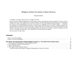 Religion Within the Limits of Bare Reason