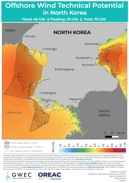North Korea Fixed: 46 GW || Floating: 33 GW || Total: 79 GW