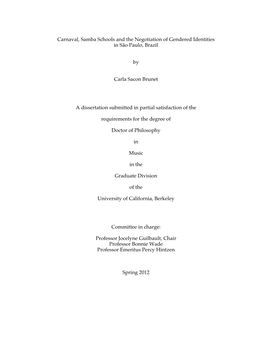 Dissertation Submitted in Partial Satisfaction of The