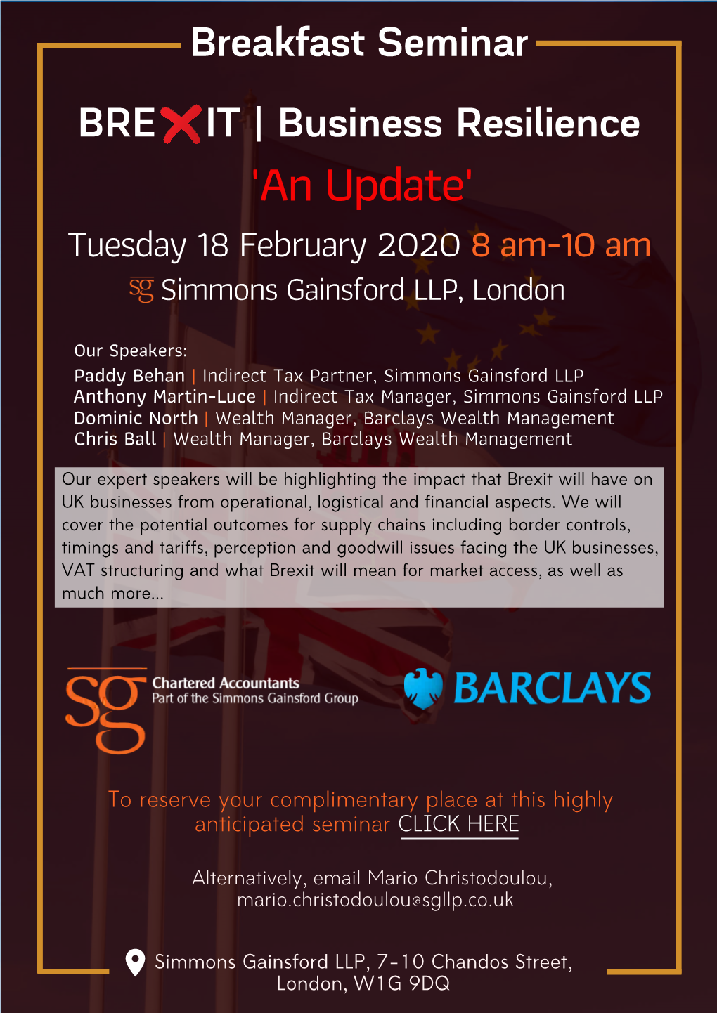 Brexit Seminar Invite SG/Barclays Feb182020