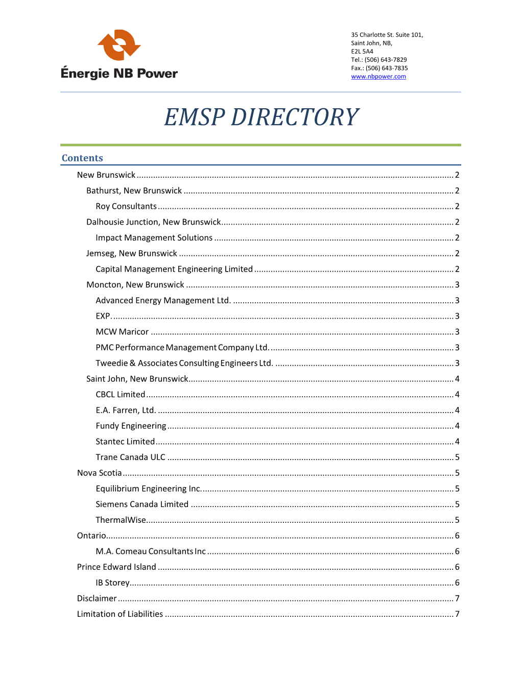 Emsp Directory